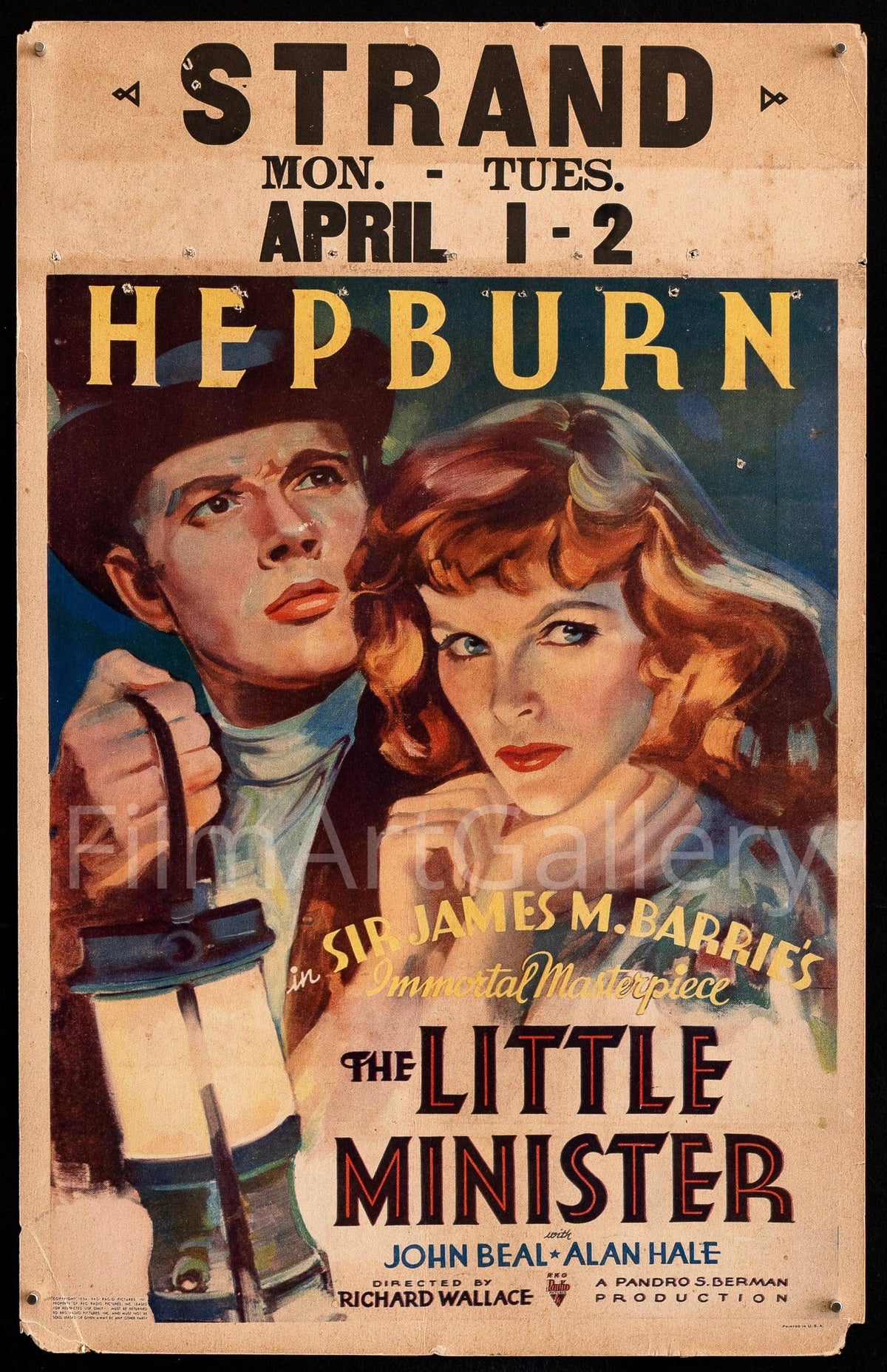 The Little Minister Original Vintage Movie Poster