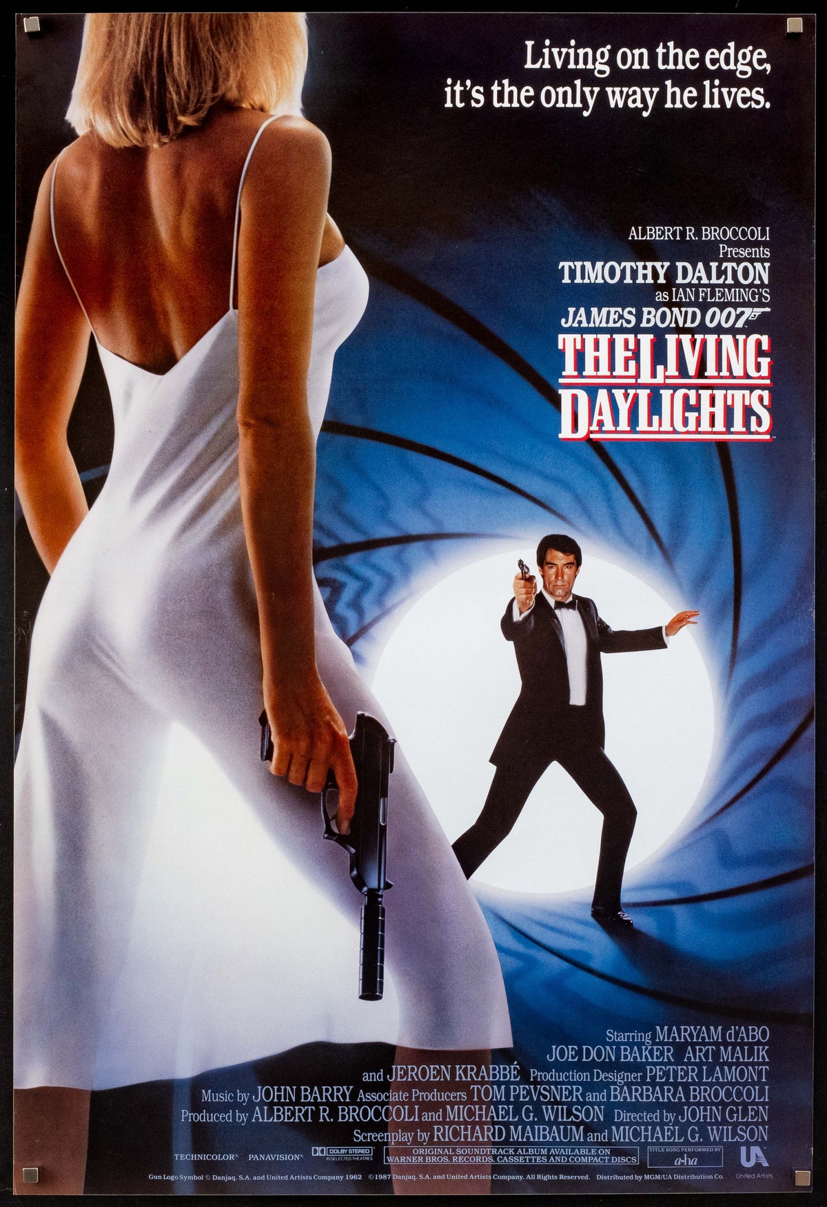 The Living Daylights Original Vintage Movie Poster