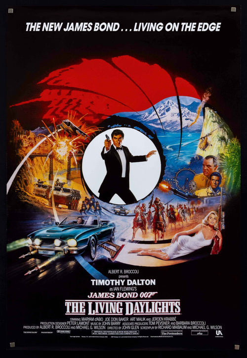 The Living Daylights Original Vintage Movie Poster