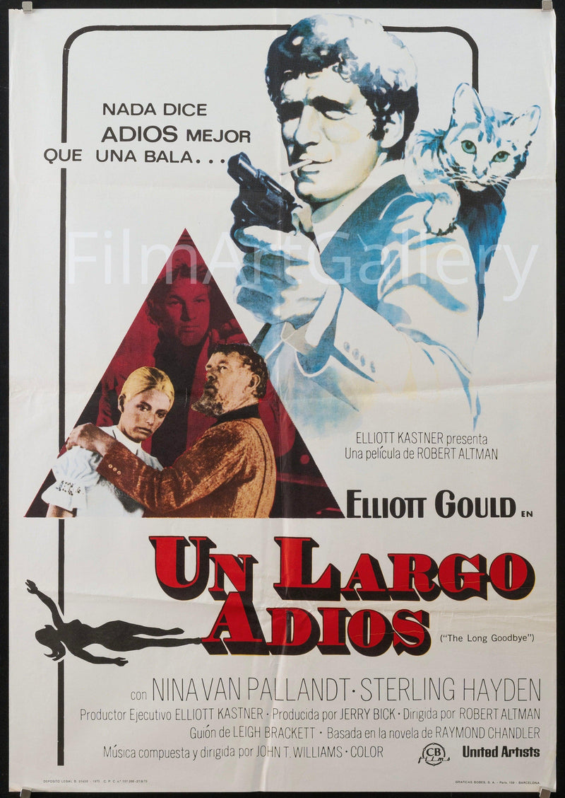 The Long Goodbye (Un Largo Adios) 1 Sheet (27x41) Original Vintage Movie Poster