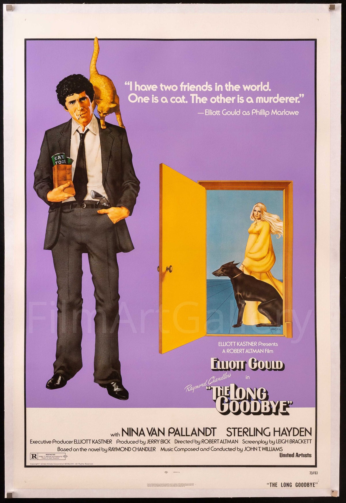 The Long Goodbye 1 Sheet (27x41) Original Vintage Movie Poster