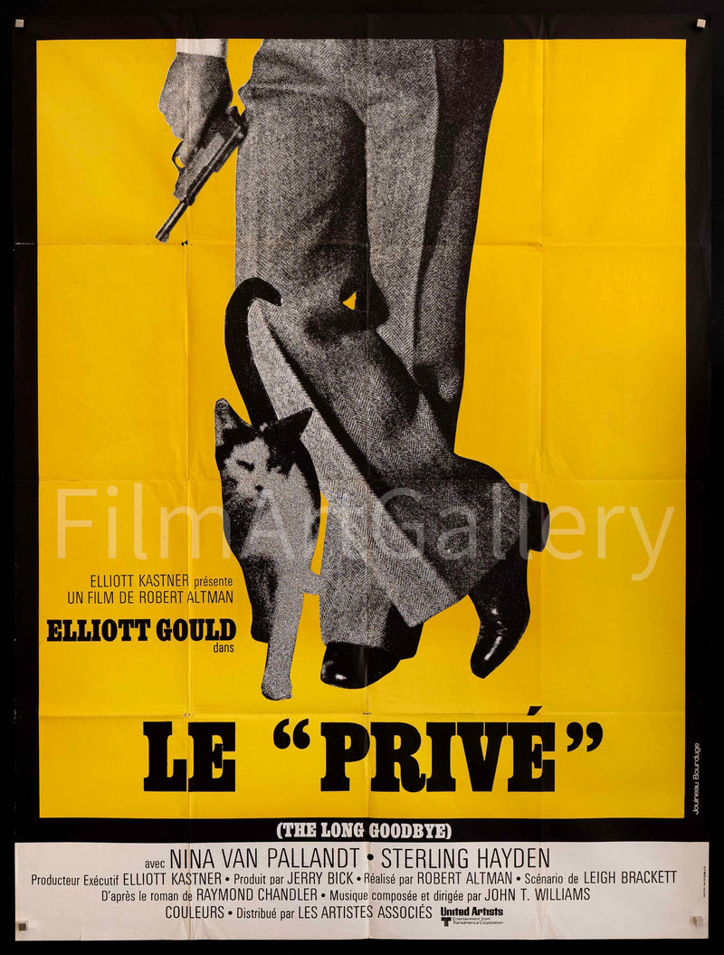 The Long Goodbye French 1 panel (47x63) Original Vintage Movie Poster