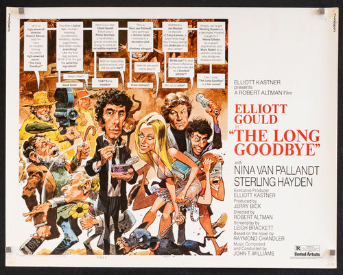 The Long Goodbye Original Vintage Movie Poster