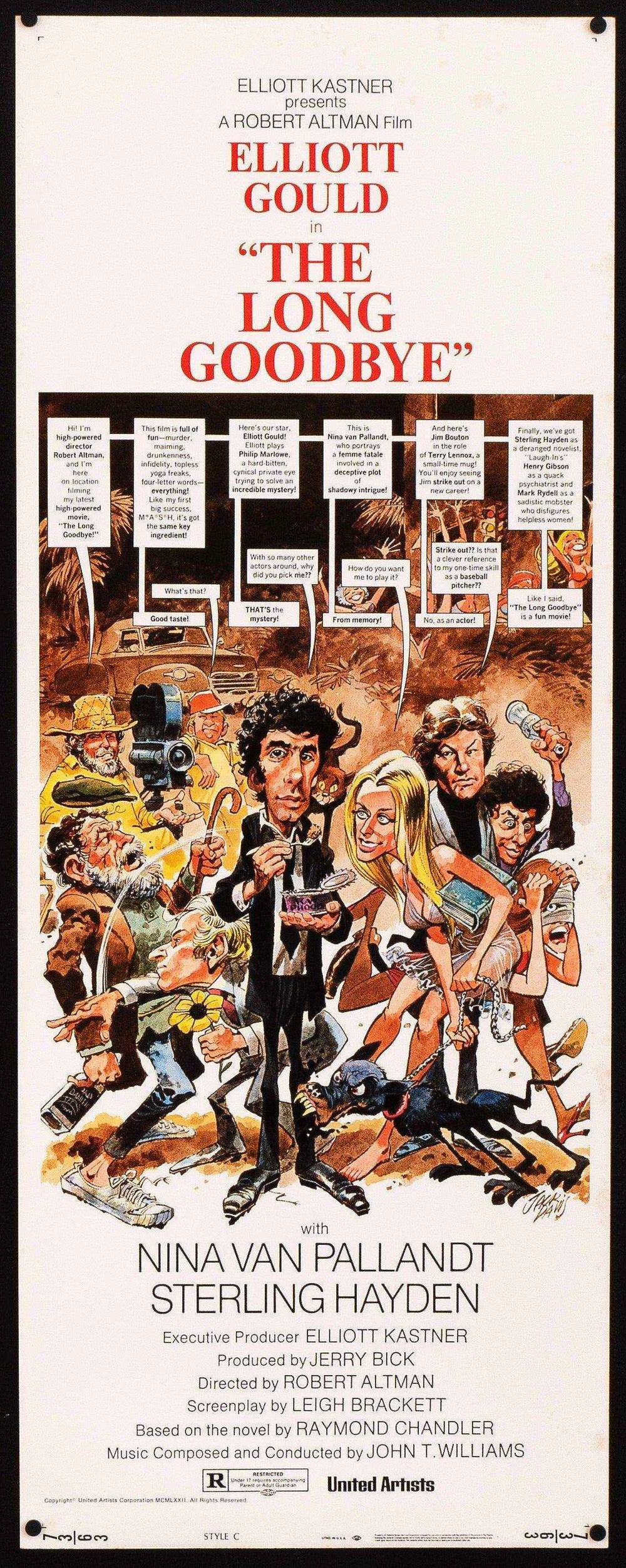 The Long Goodbye Original Vintage Movie Poster