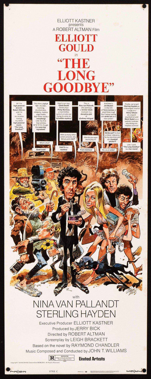 The Long Goodbye Original Vintage Movie Poster