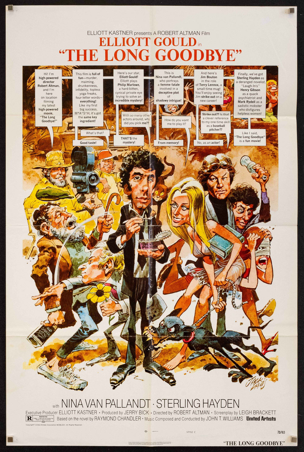 The Long Goodbye Original Vintage Movie Poster