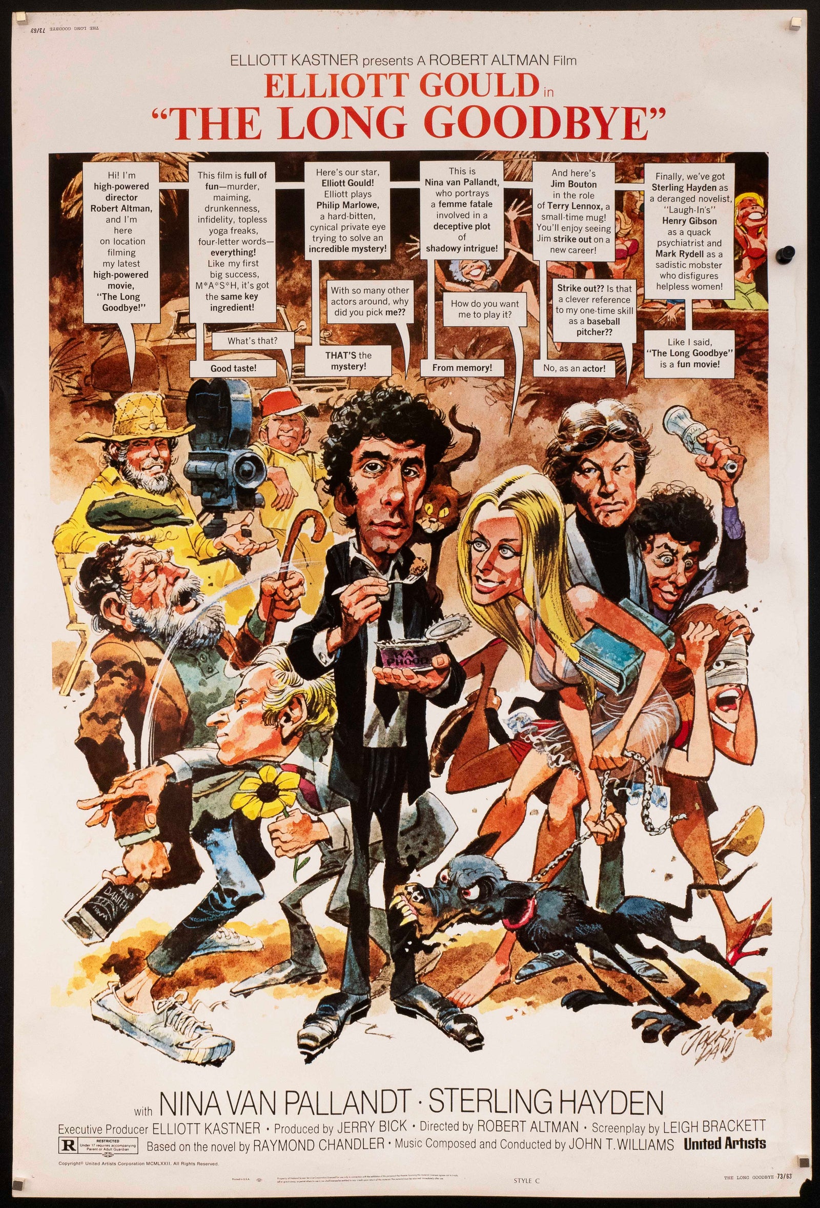 The Long Goodbye Original Vintage Movie Poster