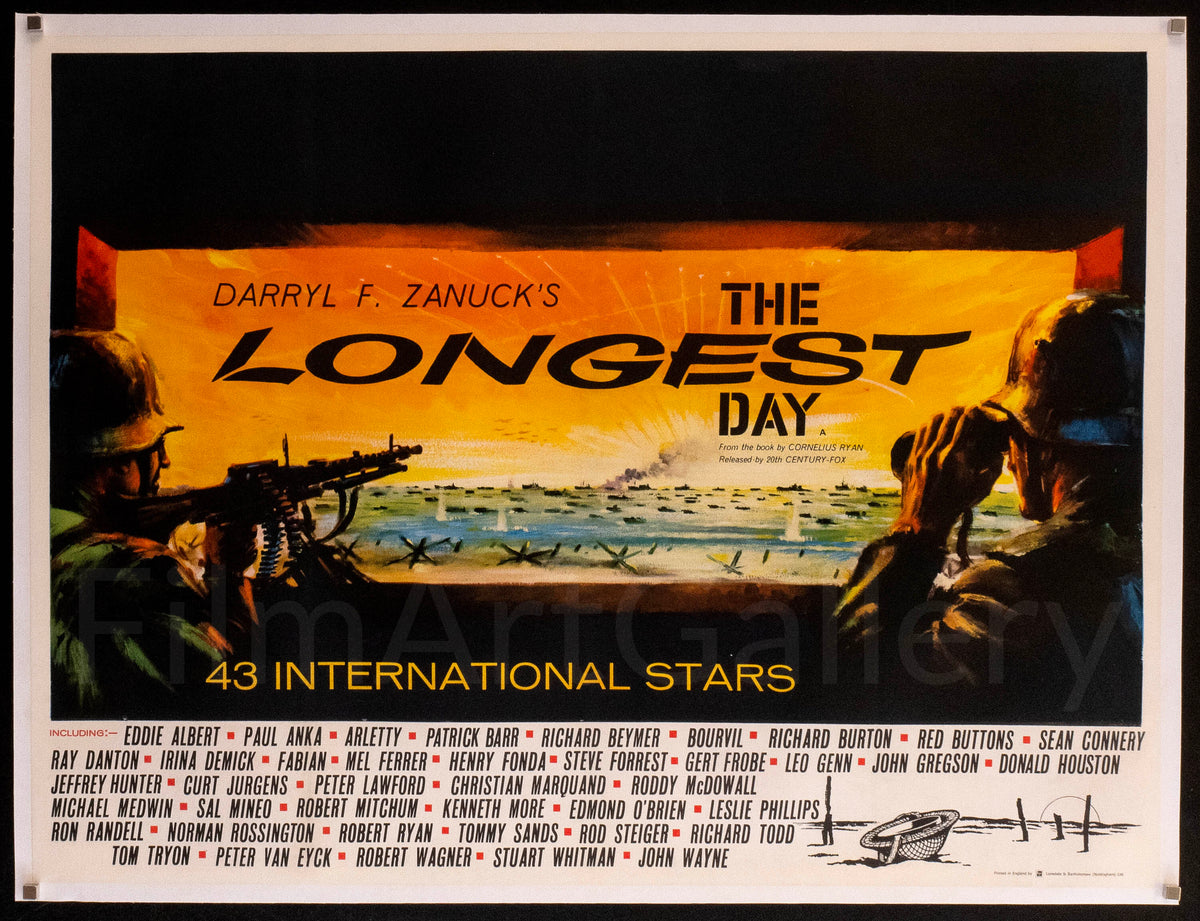 The Longest Day Original Vintage Movie Poster