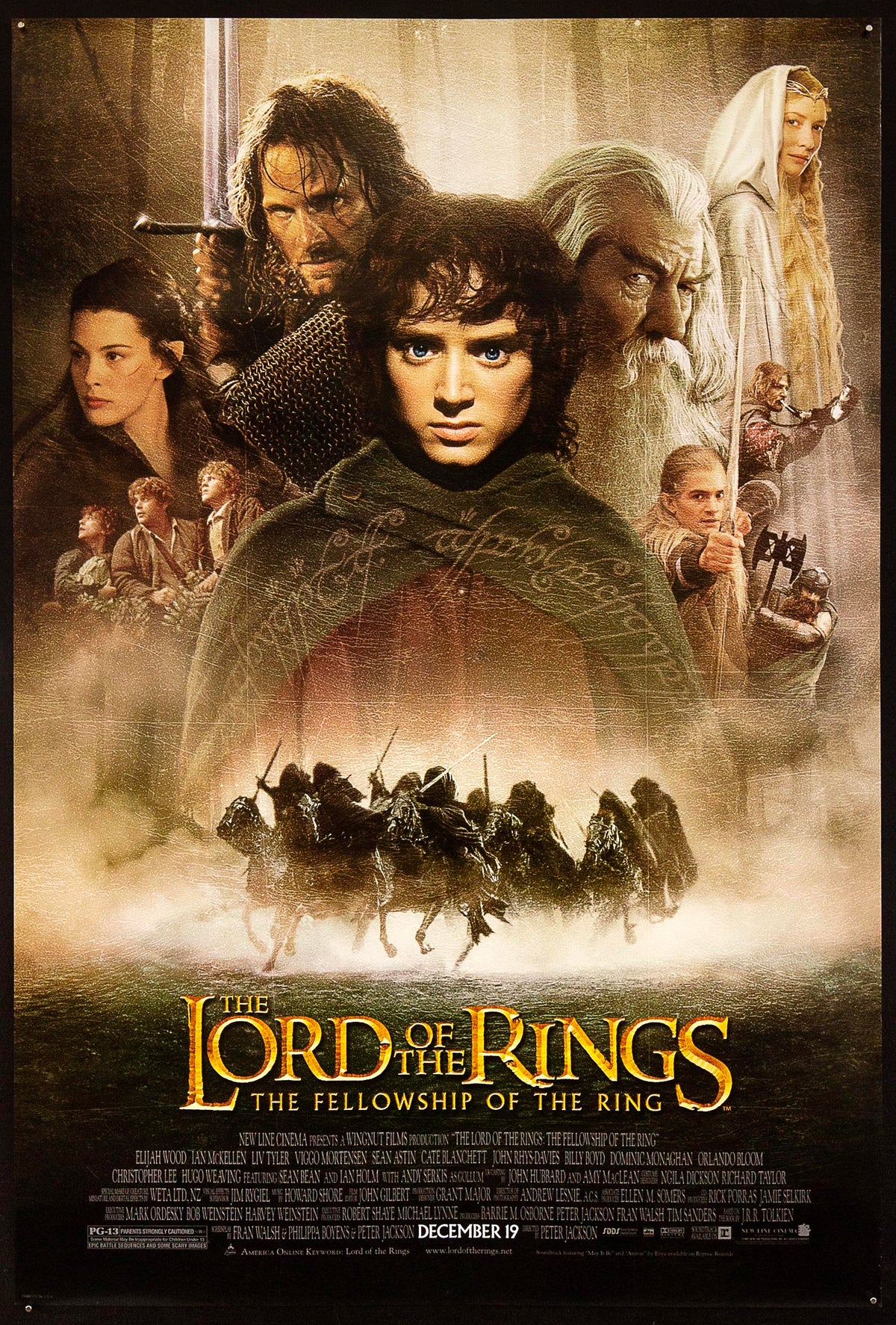 The Lord of the Rings: The Fellowship of the Ring Original Vintage Movie Poster