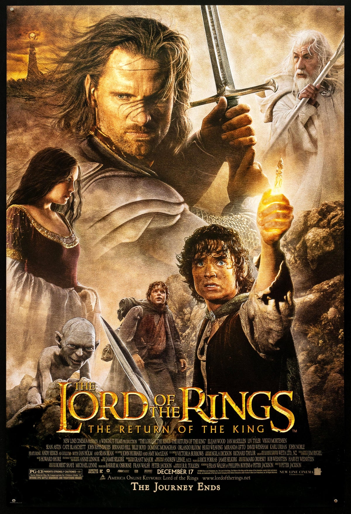 The Lord of the Rings: The Return of the King Original Vintage Movie Poster