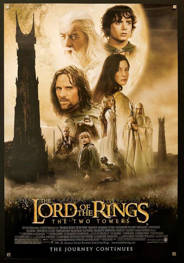 The Lord of the Rings: The Two Towers Original Vintage Movie Poster