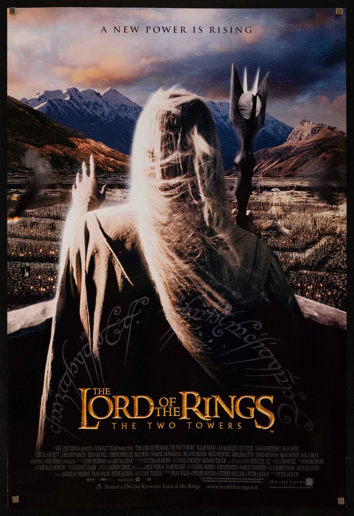 The Lord of the Rings: The Two Towers Original Vintage Movie Poster