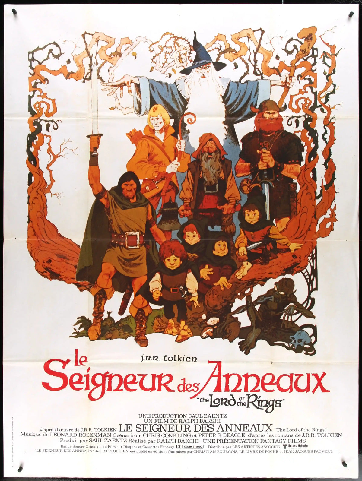The Lord of the Rings Original Vintage Movie Poster