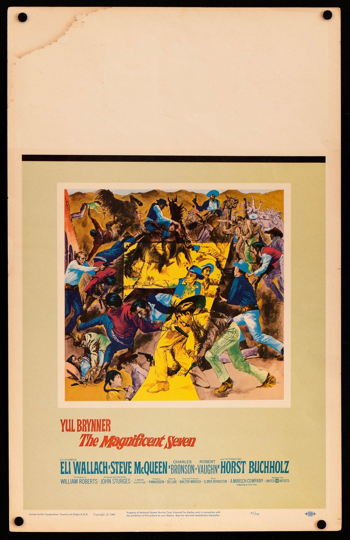 The Magnificent Seven 7 Window Card (14x22) Original Vintage Movie Poster
