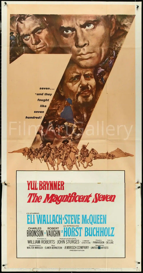 The Magnificent Seven 7 Original Vintage Movie Poster