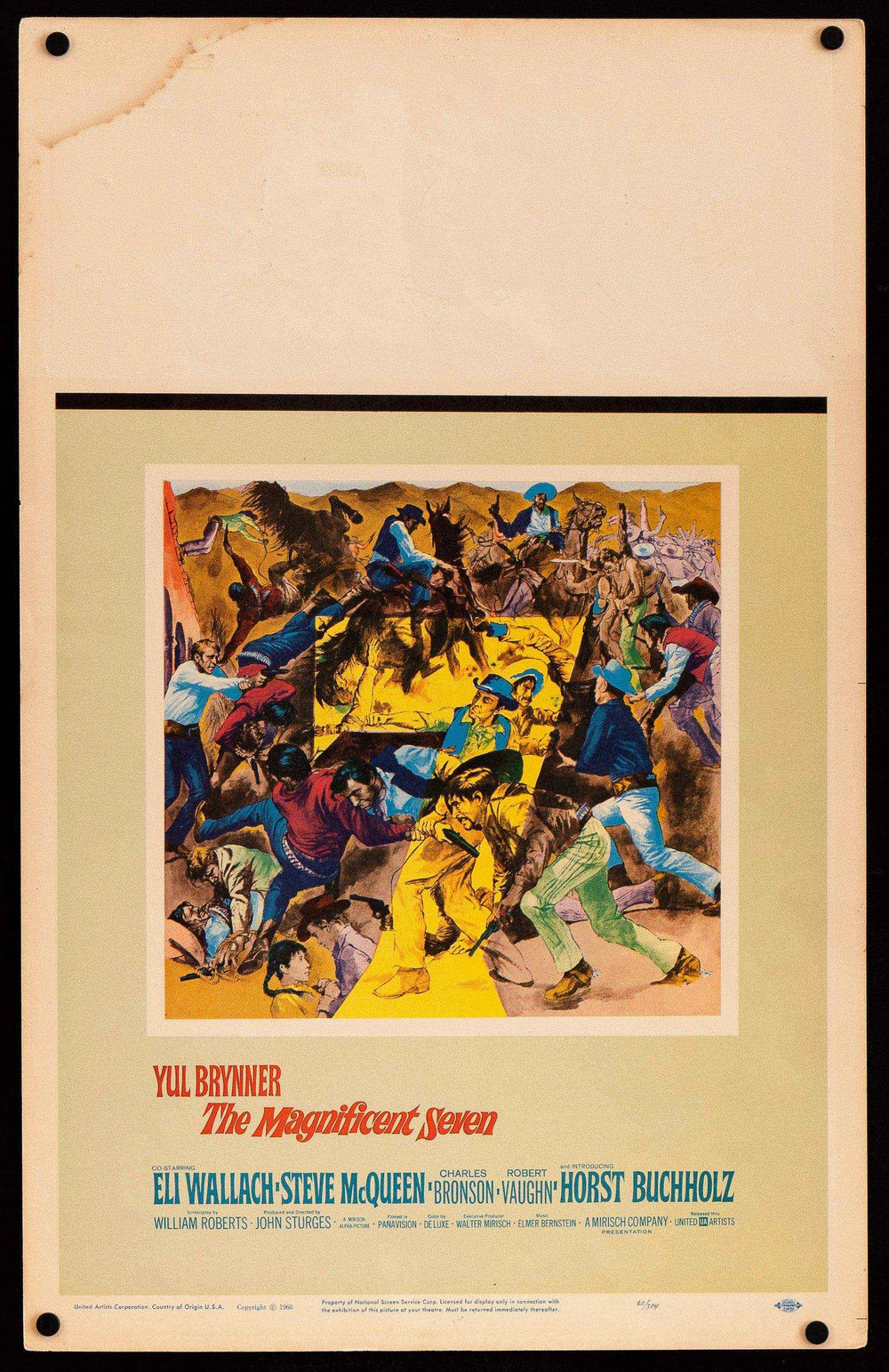 The Magnificent Seven 7 Original Vintage Movie Poster
