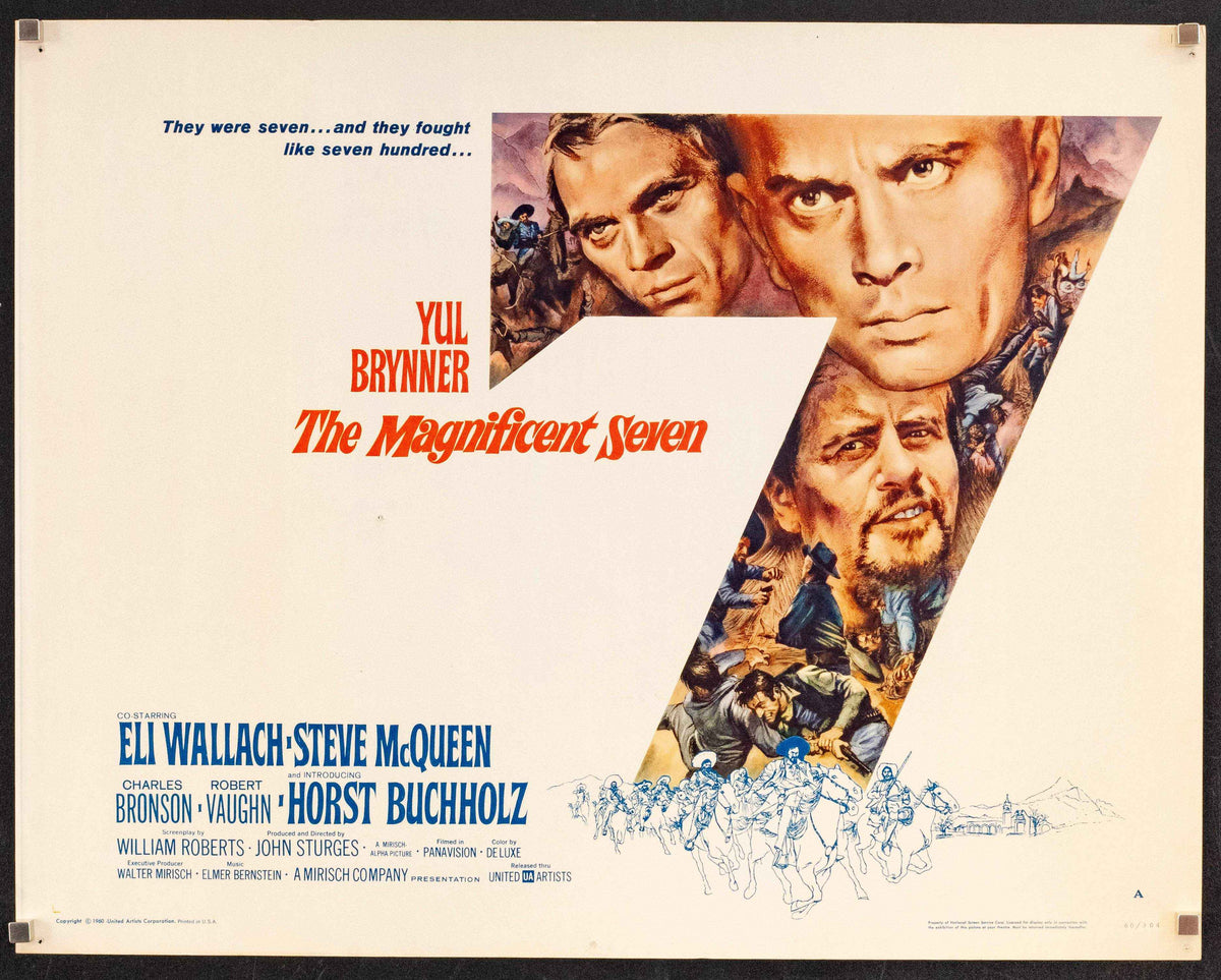 The Magnificent Seven 7 Original Vintage Movie Poster