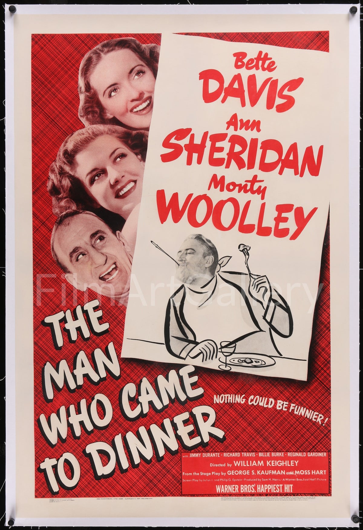 The Man Who Came to Dinner Original Vintage Movie Poster