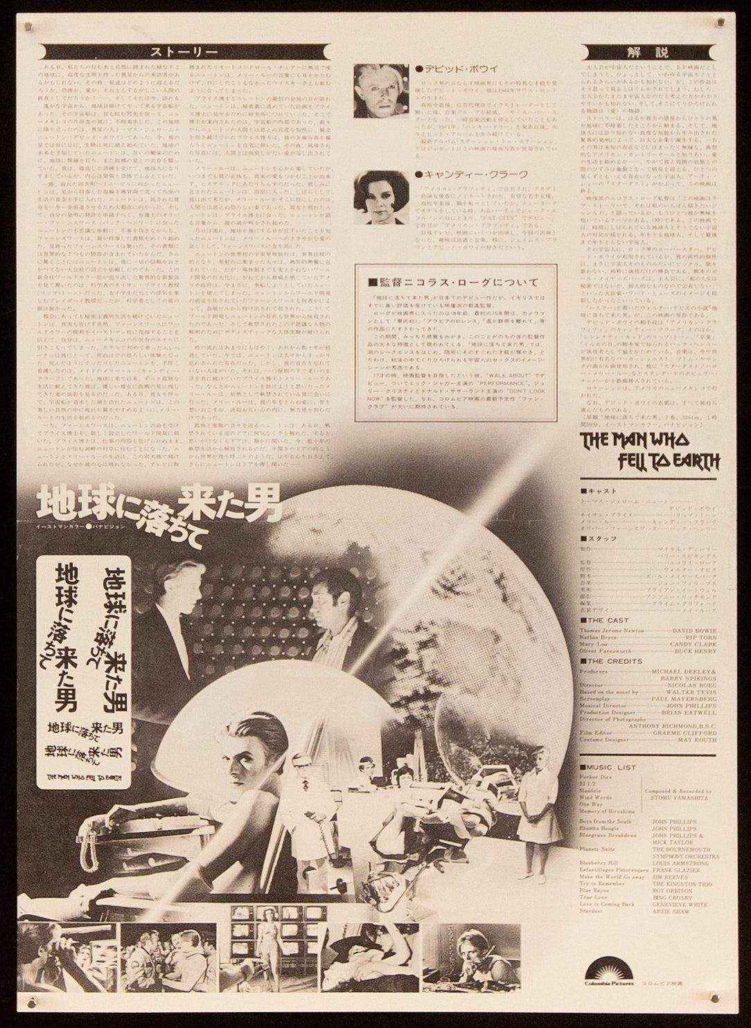 The Man Who Fell to Earth Original Vintage Movie Poster