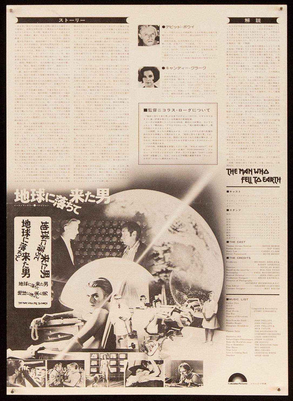 The Man Who Fell to Earth Original Vintage Movie Poster