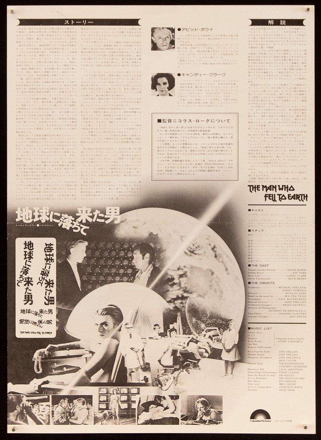 The Man Who Fell to Earth Original Vintage Movie Poster