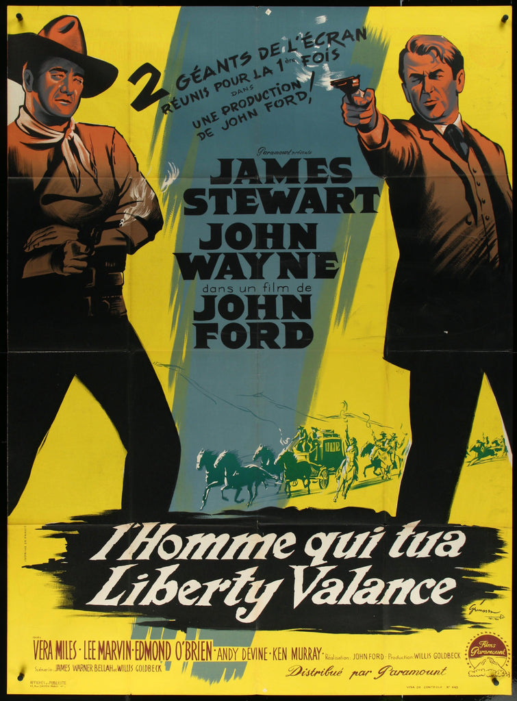 The Man Who Shot Liberty Valance Original Vintage Movie Poster