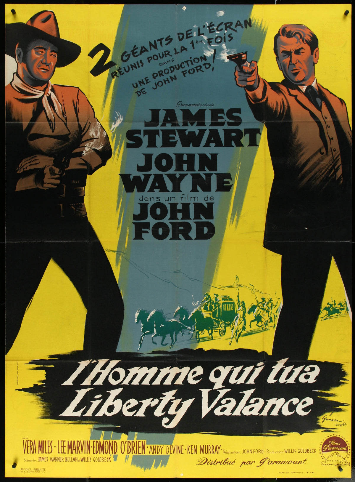 The Man Who Shot Liberty Valance Original Vintage Movie Poster