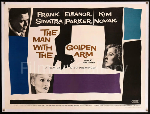 The Man With the Golden Arm Original Vintage Movie Poster