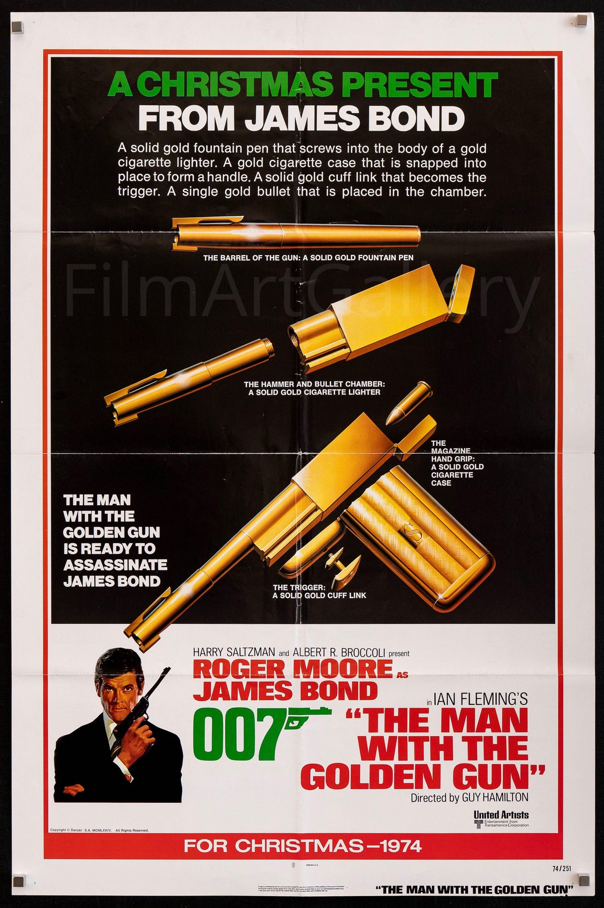 The Man With the Golden Gun Original Vintage Movie Poster