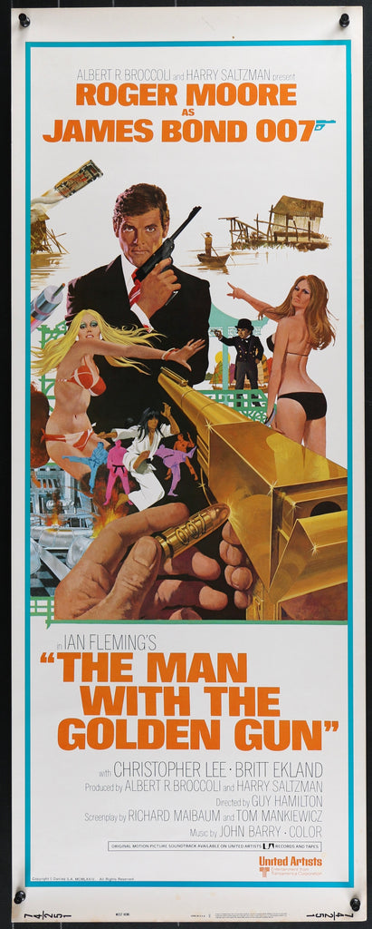 The Man With the Golden Gun Original Vintage Movie Poster