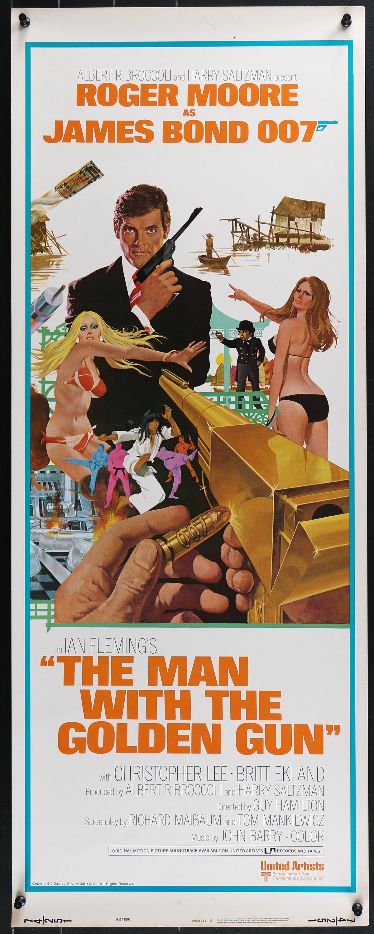 The Man With the Golden Gun Original Vintage Movie Poster