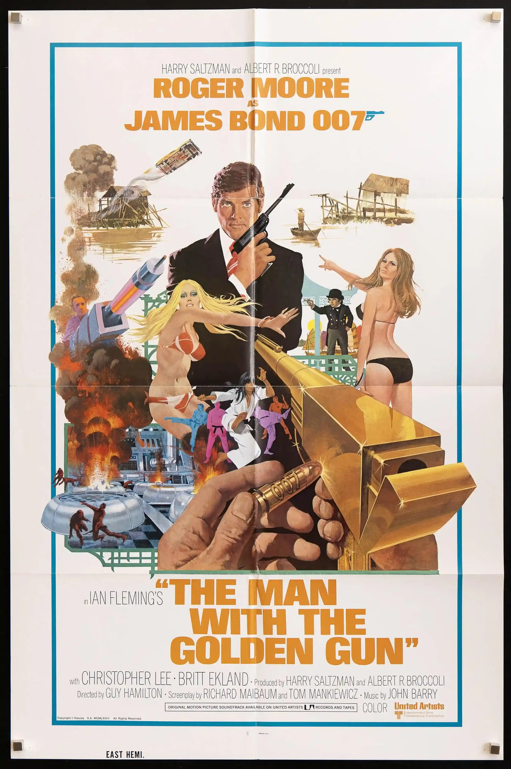 The Man With the Golden Gun Original Vintage Movie Poster