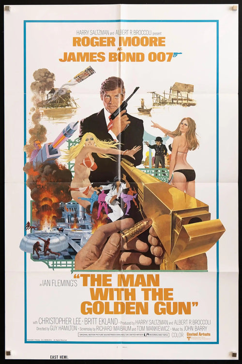 The Man With the Golden Gun Original Vintage Movie Poster