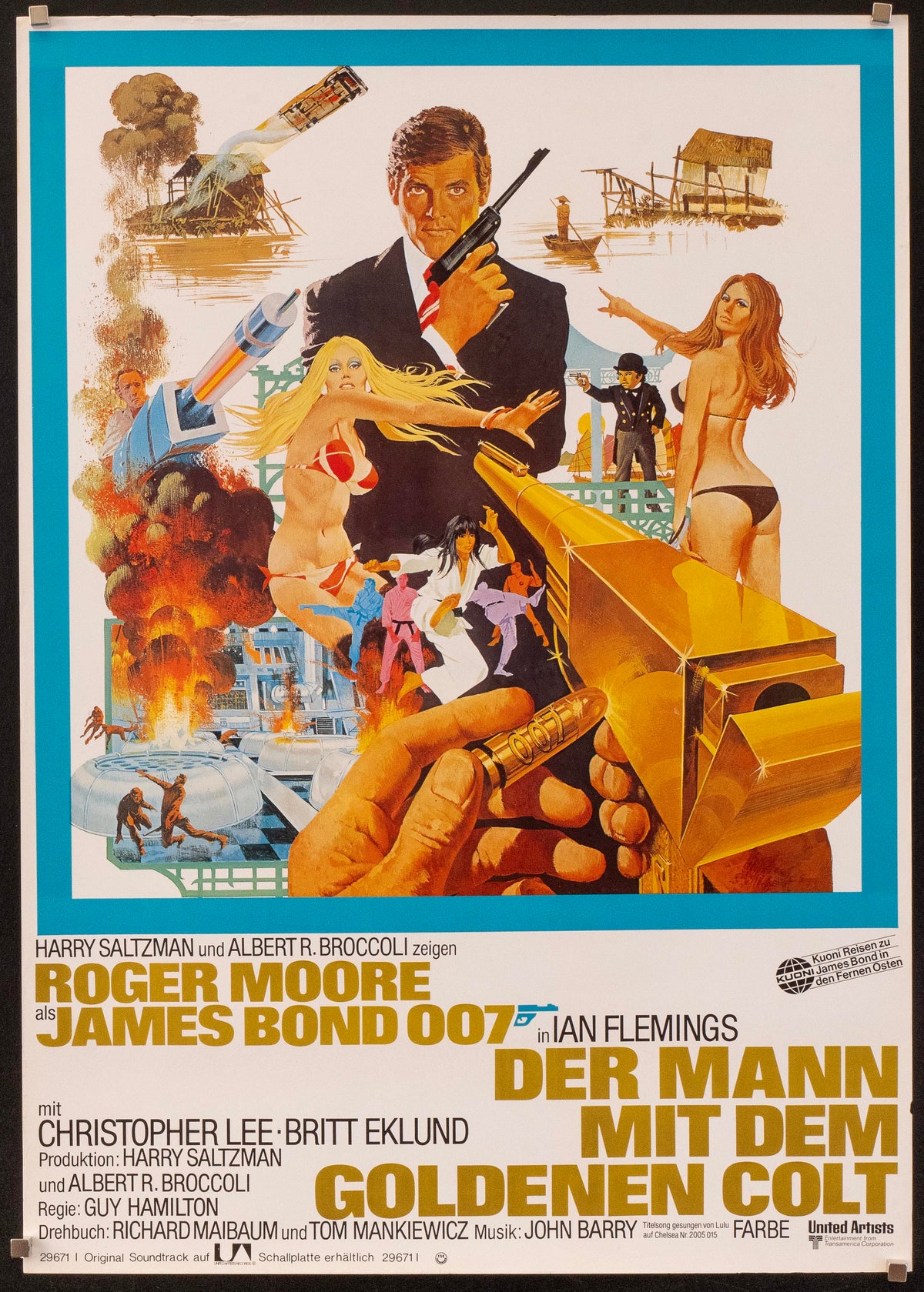 The Man With the Golden Gun Original Vintage Movie Poster