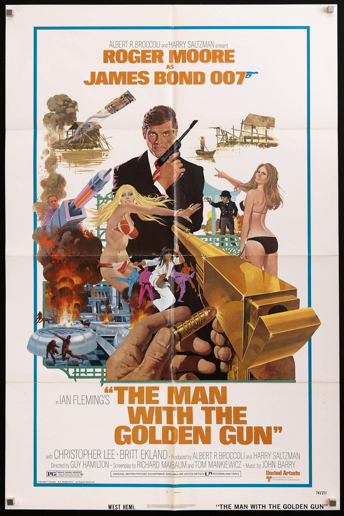 The Man With the Golden Gun Original Vintage Movie Poster