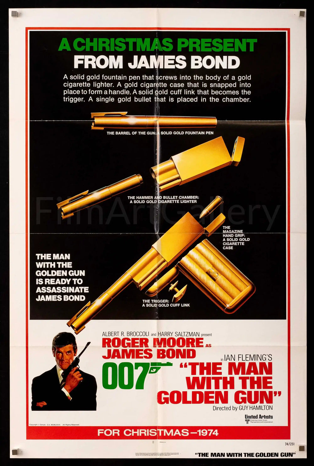 The Man With the Golden Gun Original Vintage Movie Poster