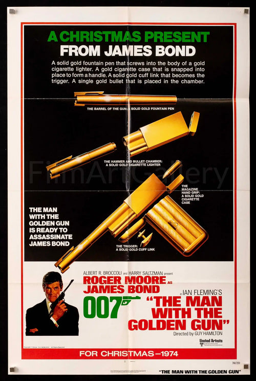 The Man With the Golden Gun Original Vintage Movie Poster