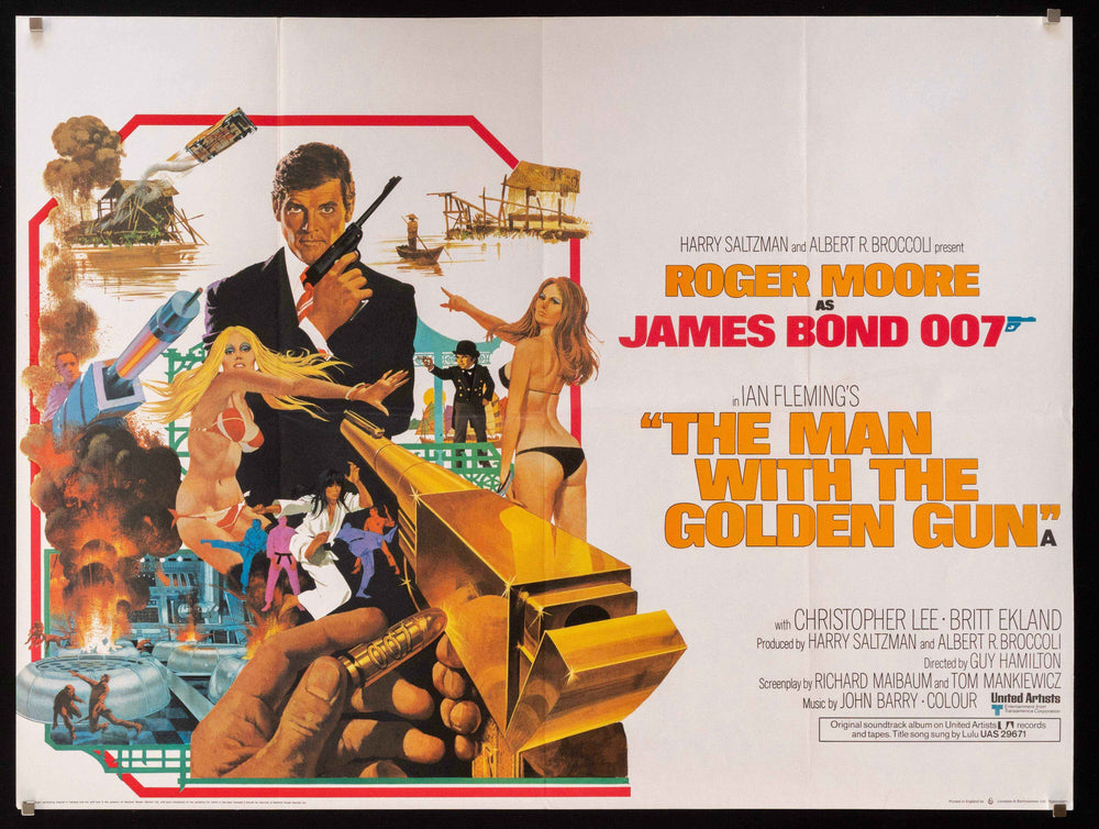 The Man With the Golden Gun Original Vintage Movie Poster