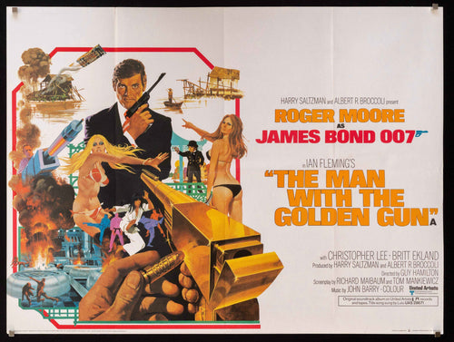 The Man With the Golden Gun Original Vintage Movie Poster