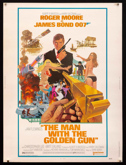 The Man With the Golden Gun Original Vintage Movie Poster