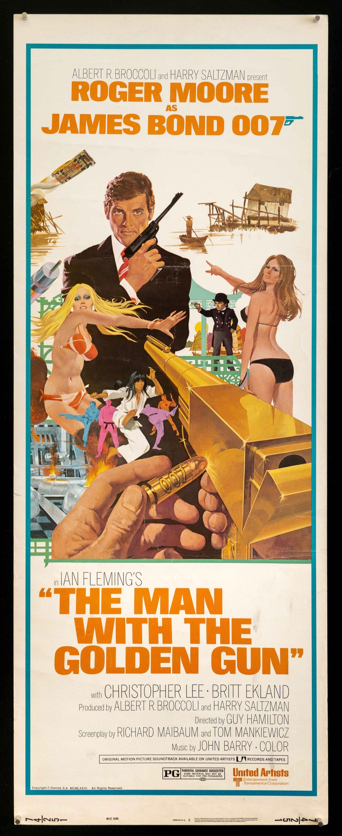 The Man With the Golden Gun Original Vintage Movie Poster
