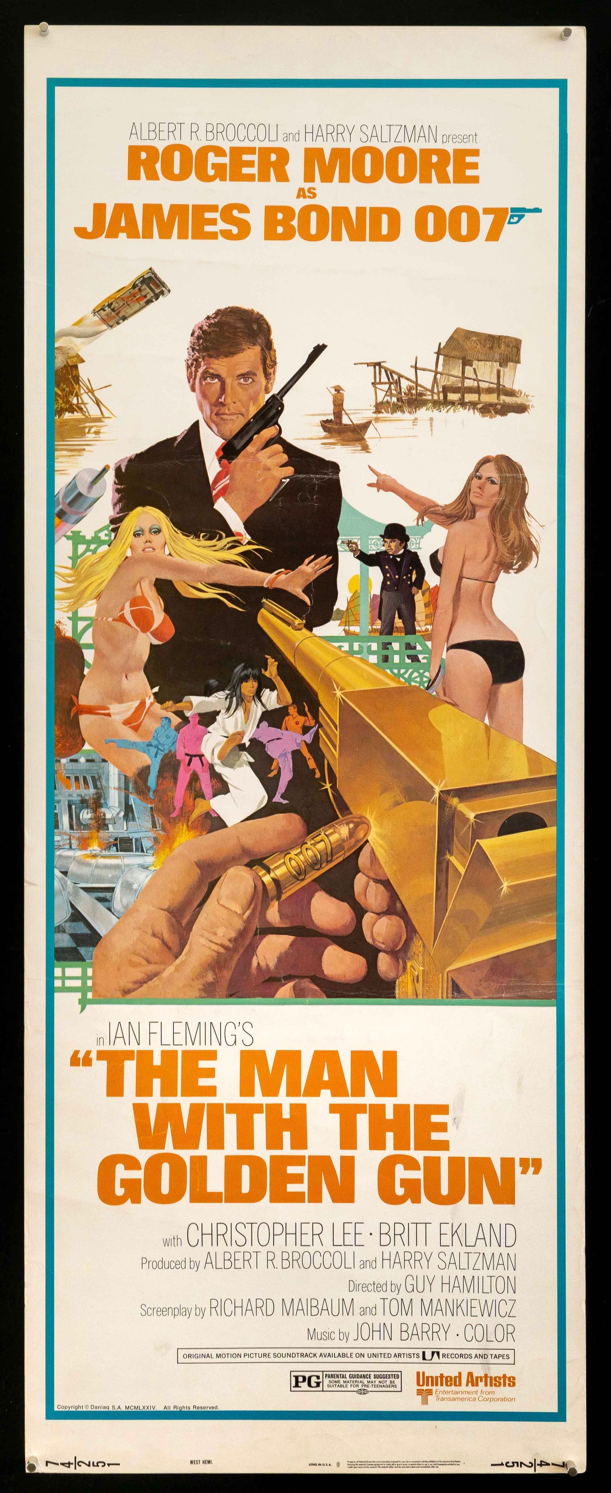 The Man With the Golden Gun Original Vintage Movie Poster