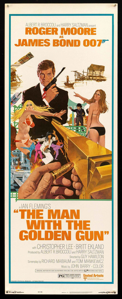 The Man With the Golden Gun Original Vintage Movie Poster