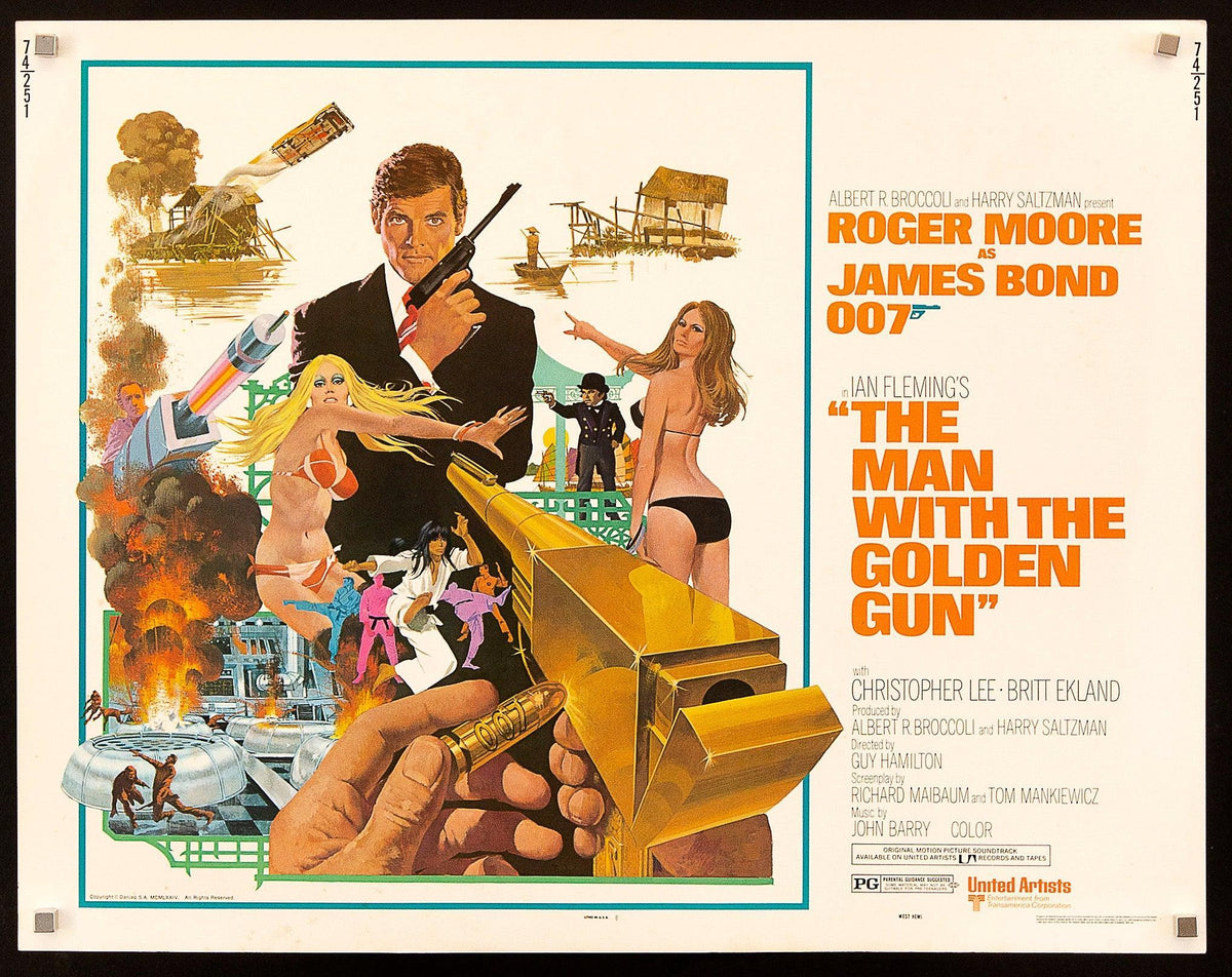 The Man With the Golden Gun Original Vintage Movie Poster