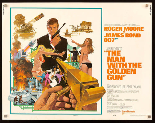 The Man With the Golden Gun Original Vintage Movie Poster