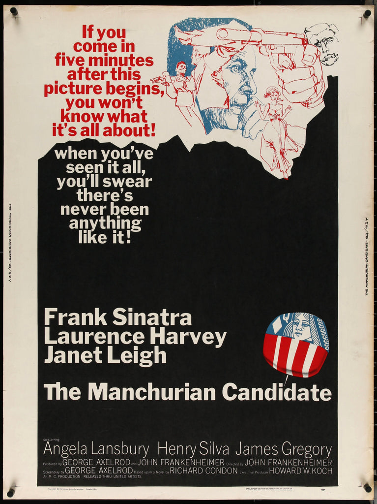 The Manchurian Candidate 30x40 Original Vintage Movie Poster
