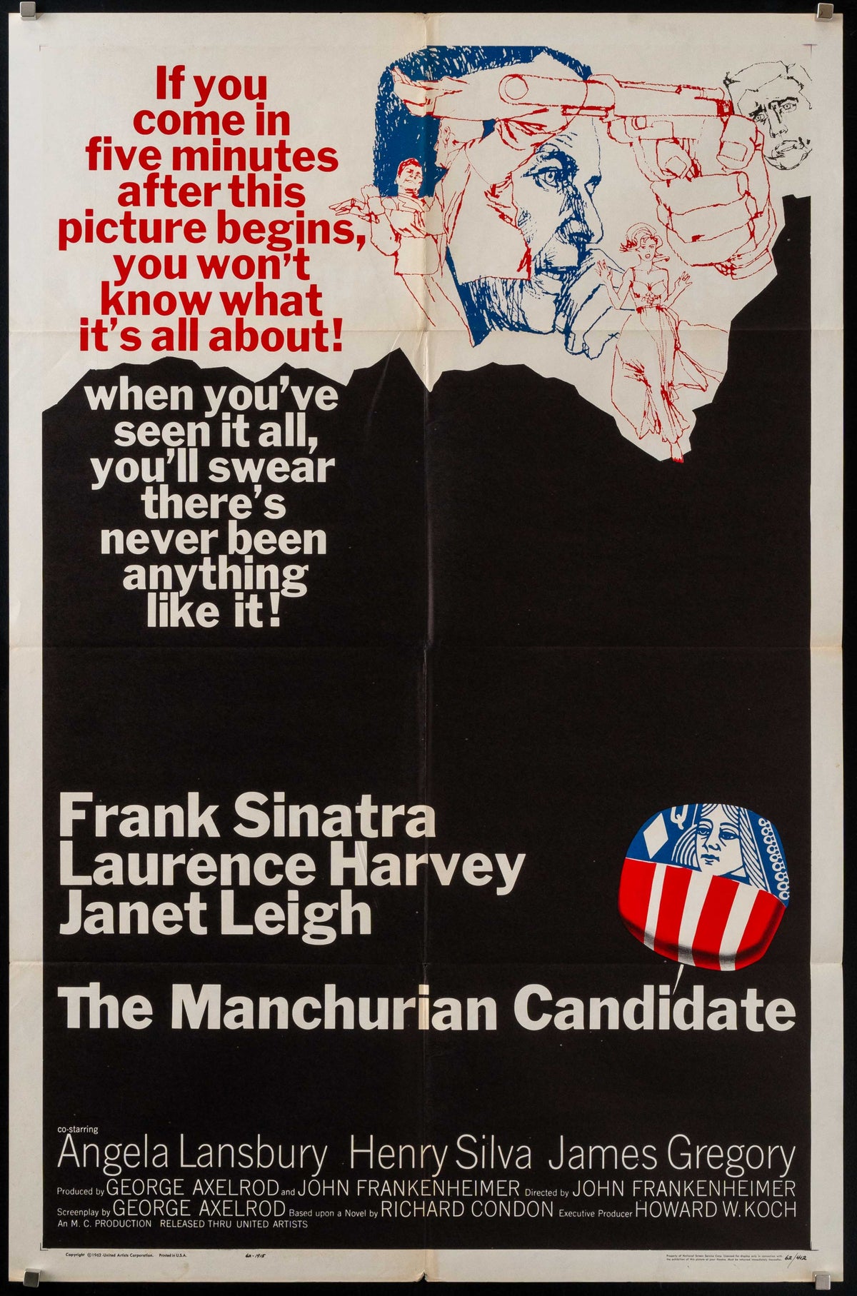 The Manchurian Candidate Original Vintage Movie Poster