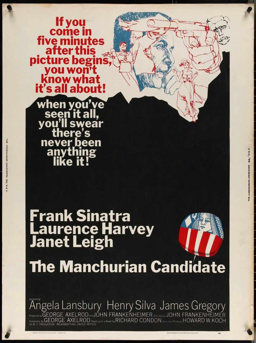 The Manchurian Candidate Original Vintage Movie Poster