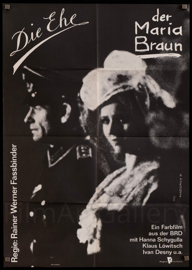 The Marriage of Maria Braun German A1 (23x33) Original Vintage Movie Poster