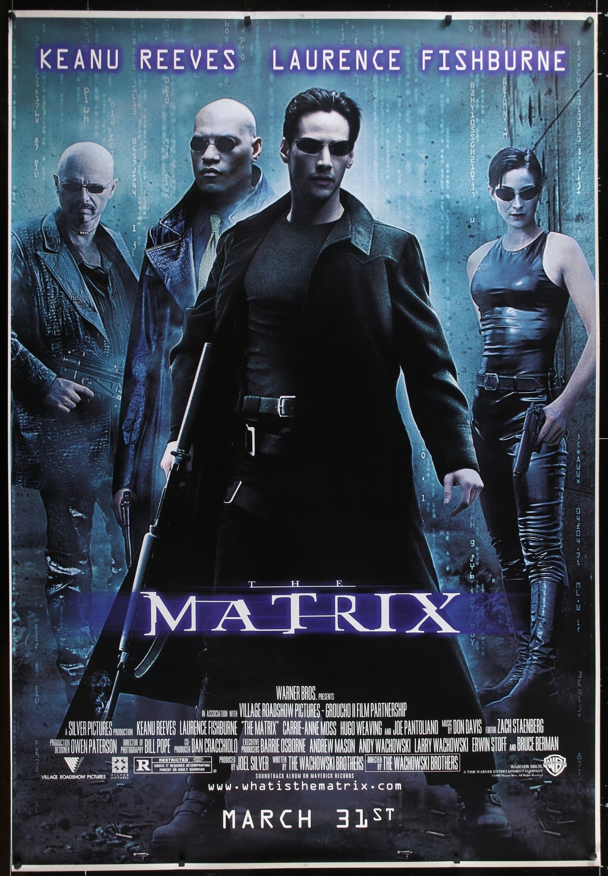 The Matrix Bus Stop (48x70) Original Vintage Movie Poster